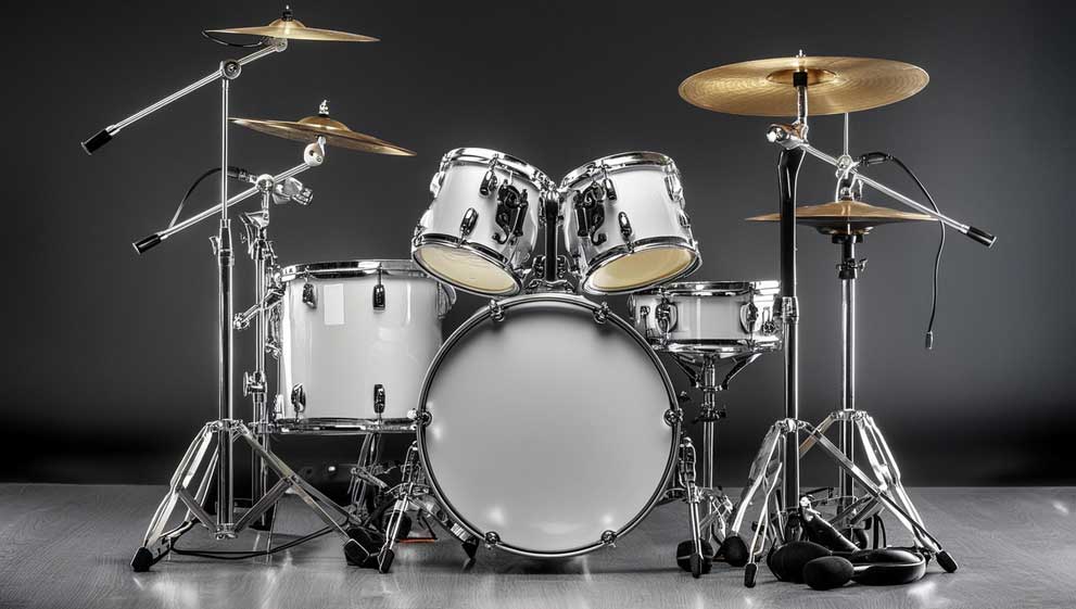 Led Zeppelin and their Stainless Steel Drum Kits